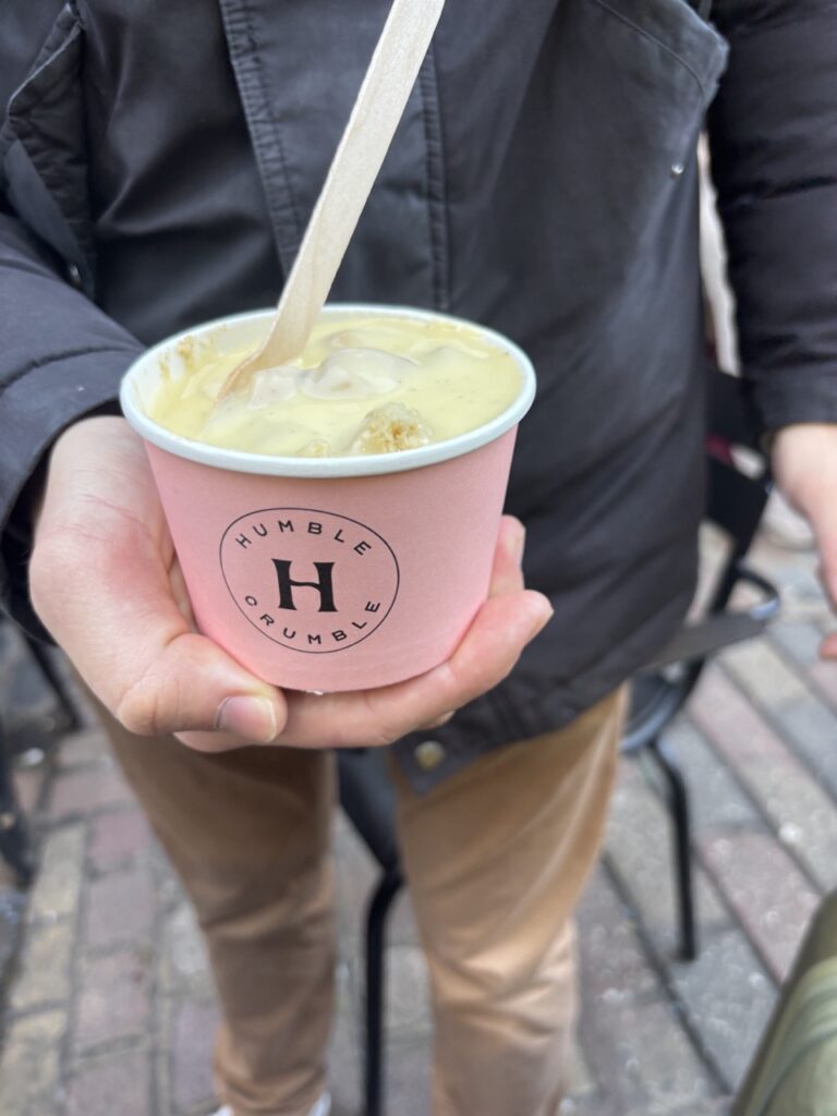 Glace à la vanille à Camden Town